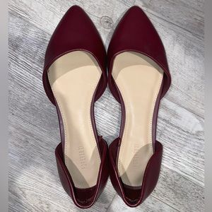 Forever 21 Plum Pointed Flats